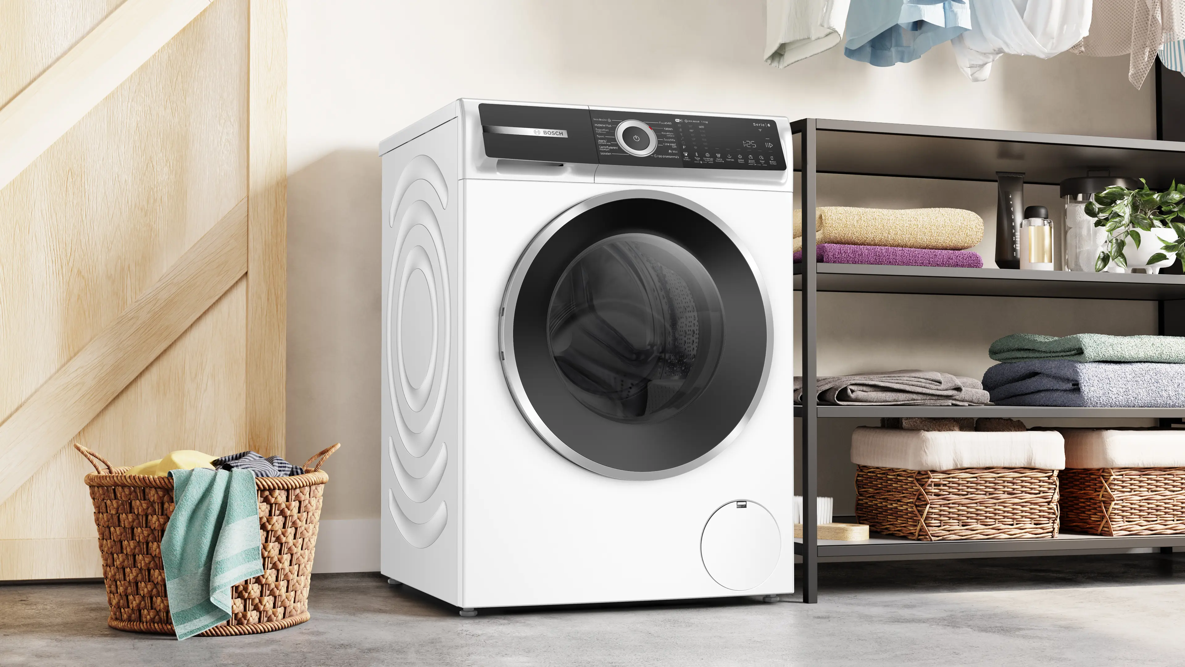 Serie 6 Wasmachine, voorlader 9 kg max. 1400 rpm