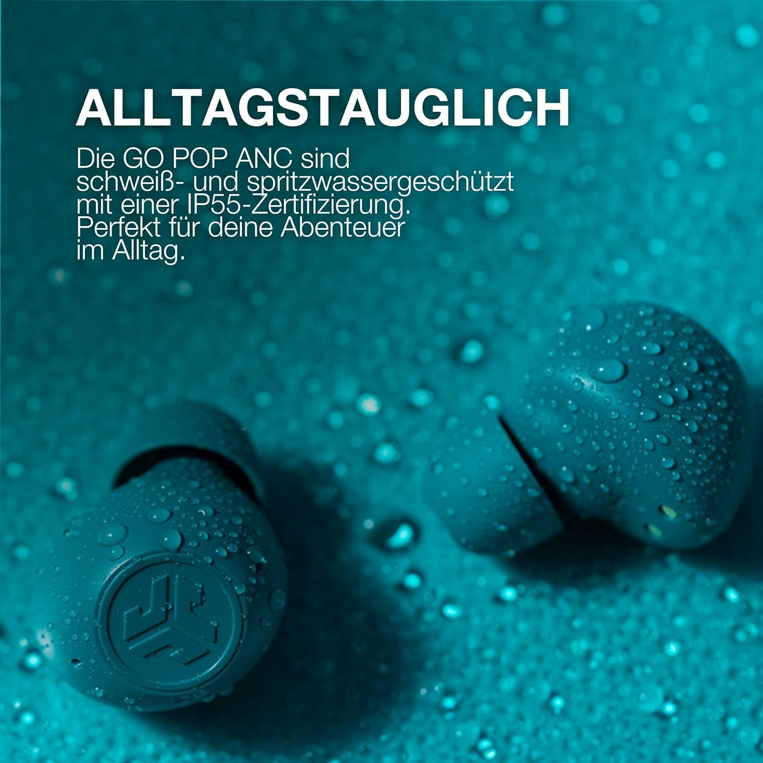 GO POP ANC Bluetooth 5.3 In-Ear Kopfhörer Headset IP55   Ladecase (IEUEBGOANCRBLK124) - Schwarz