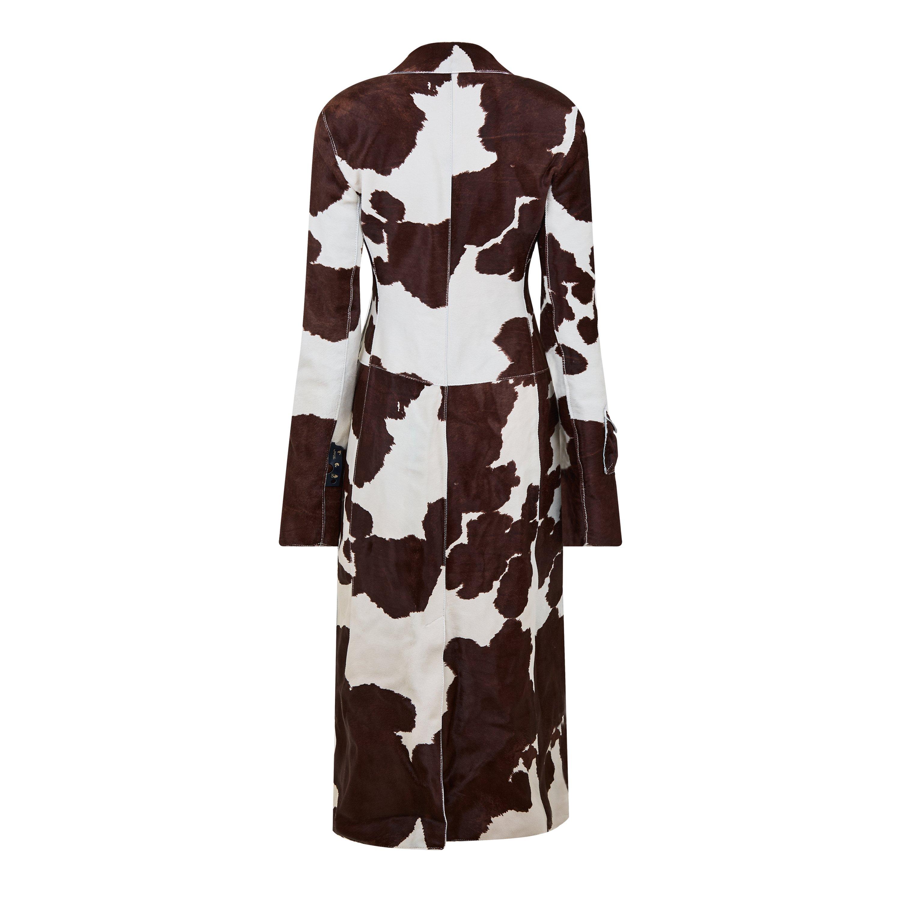 Off White Cow Print Jacket
