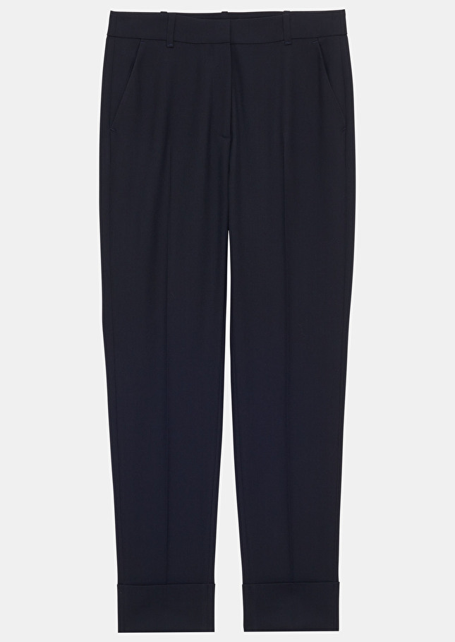Pantalon Philippableu nuit en laine froide