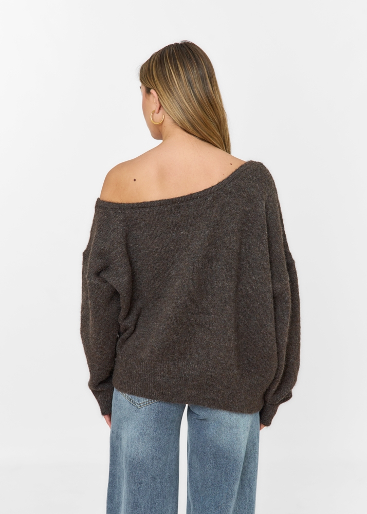 Josefien trui choco bruin