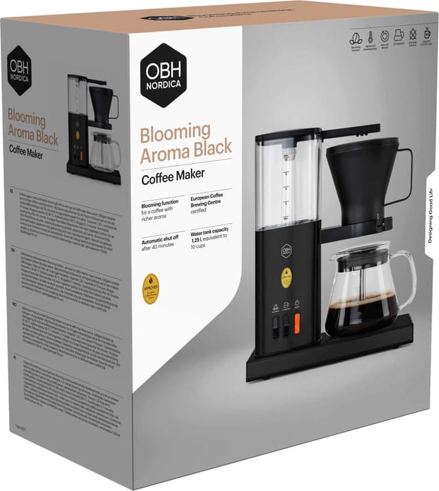 OBH Nordica Blooming Aroma kaffemaskine 2427 (sort)