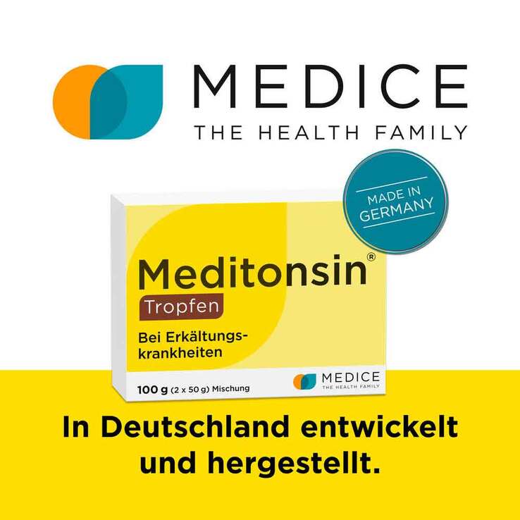 Meditonsin Tropfen bei Erkältung, 2X50 g