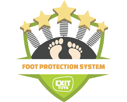 EXIT Silhouette Ground 305 zwarte inground trampoline