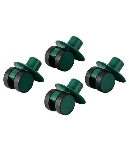 MODU 4x Swirly Wheels - 4er-Pack - Forest Green