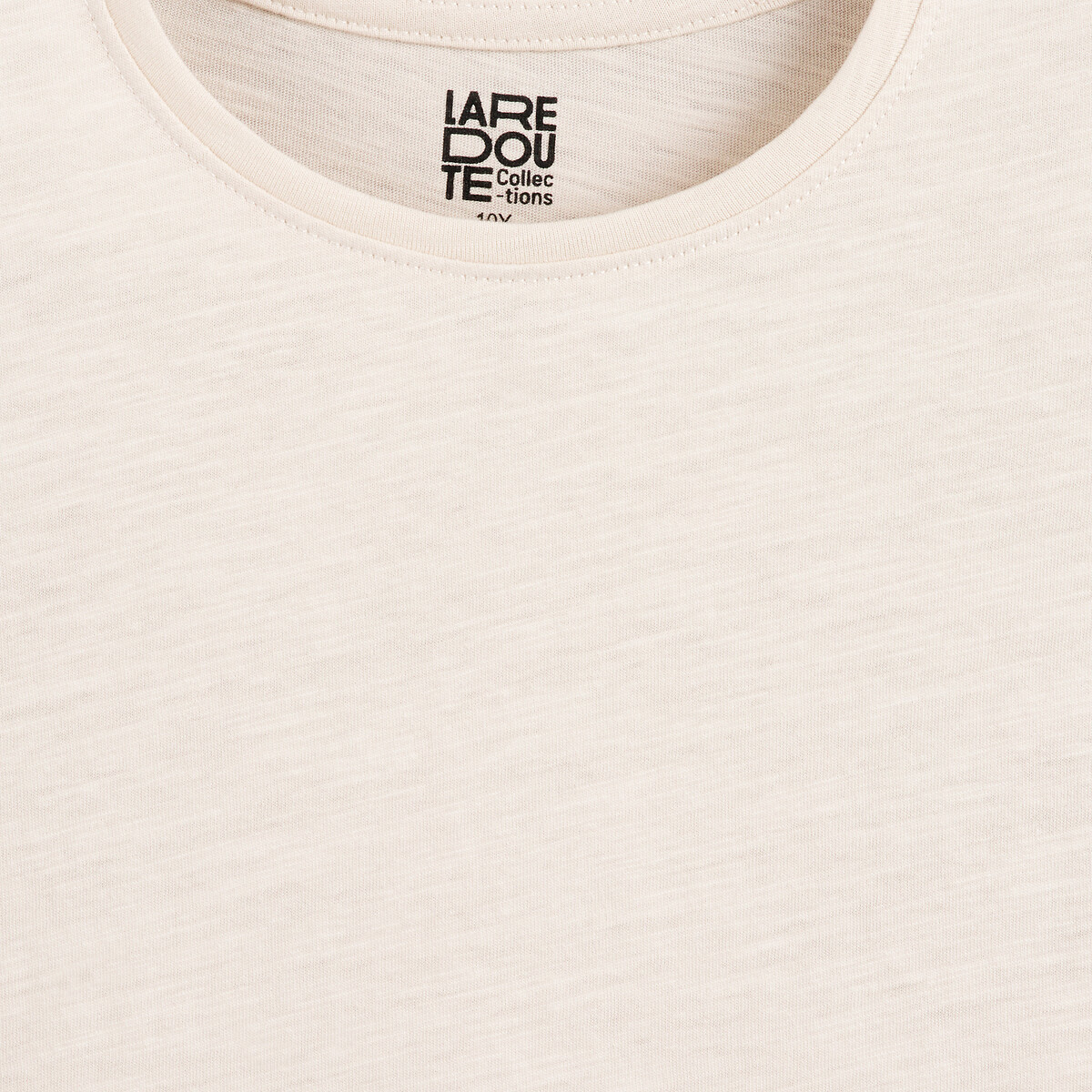 COLEÇÃO LA REDOUTE<br>Camiseta com babado nas mangas curtas