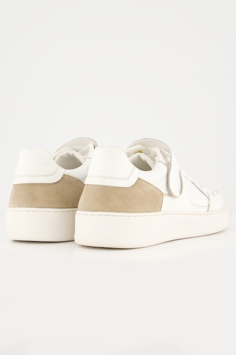 Leder-Sneaker, Klettriegel, Wechselfußbett, Weite H
