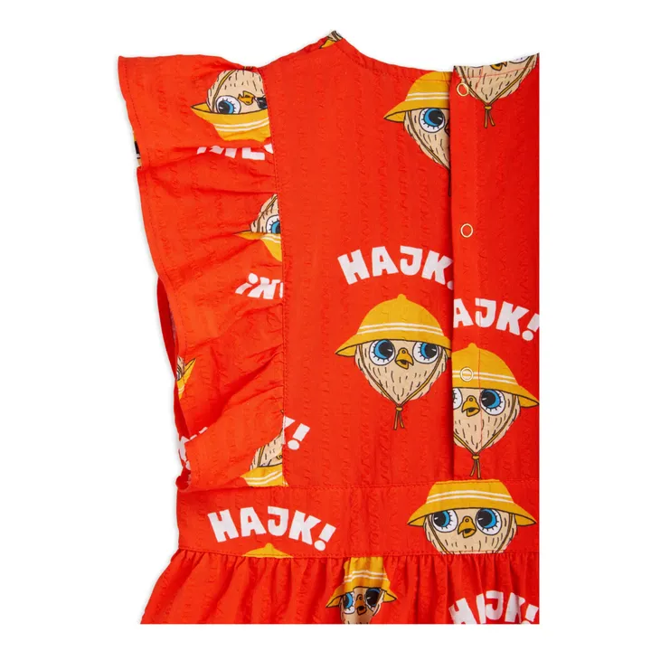 Mini Rodini Robe Najk Coton Bio | Rouge