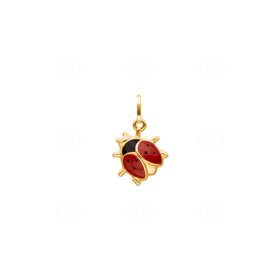 Anhänger 750/18 K Gelbgold Marienkäfer