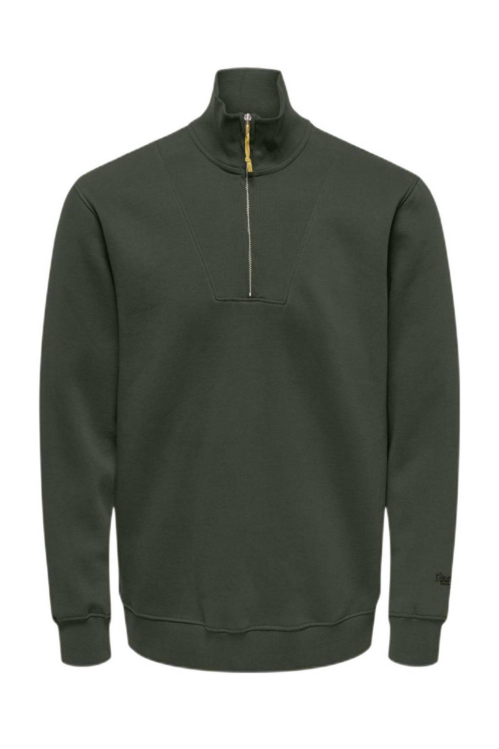 ONLY sweater KOBRILEY LIFE donkergroen