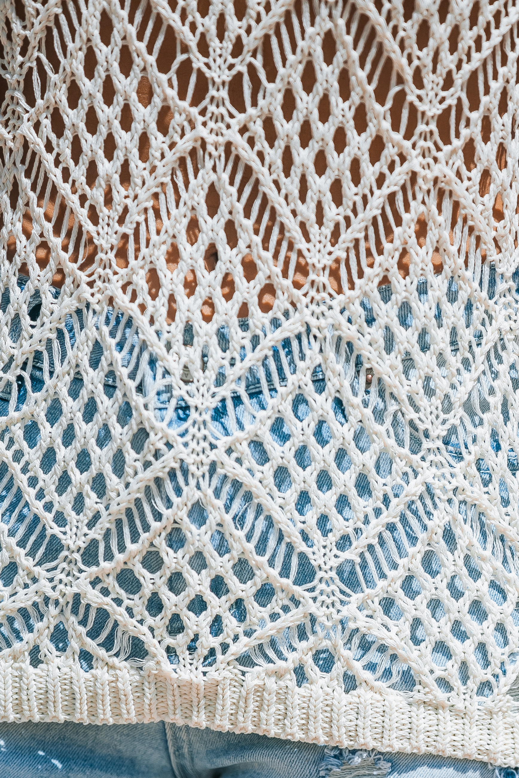 Haut cover up en crochet