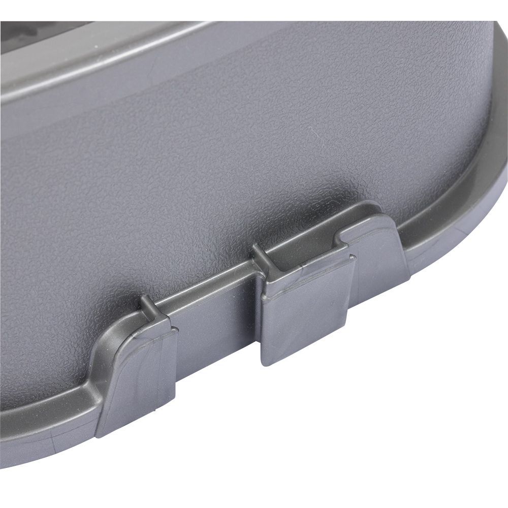 Gamelle carrée grise 3,2 L - plastique 29x29xH12cm