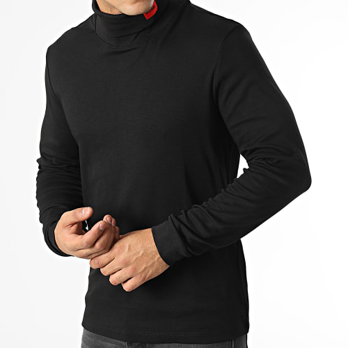 Tee Shirt Col Roulé Manches Longues Derollo 224 50479373 Noir