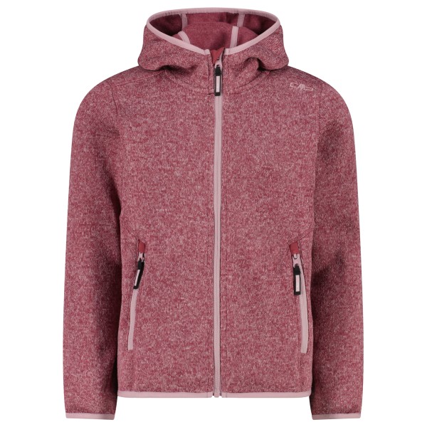 CMP - Girl's Jacket Fix Hood Jacquard Knitted 3H19825 - Veste polaire