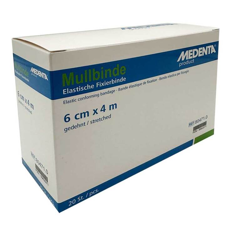 Mullbinden elastisch 4 m x 6 cm, 20 St