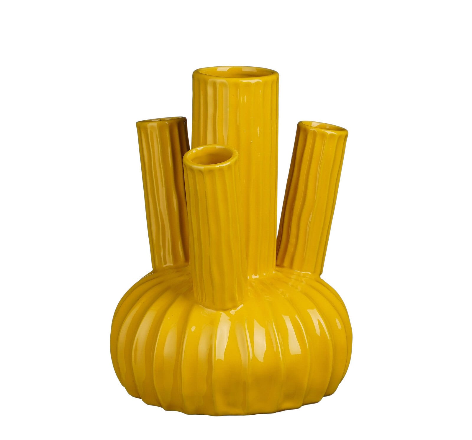MICA DECORATIONS Vase FELIPE gelb