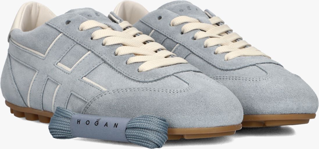 blauwe hogan lage sneakers h693 allacciato h