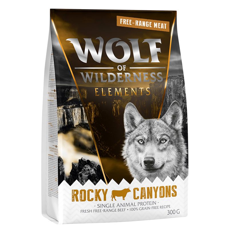 Wolf of Wilderness Rocky Canyons bœuf élevé en liberté - sans céréales