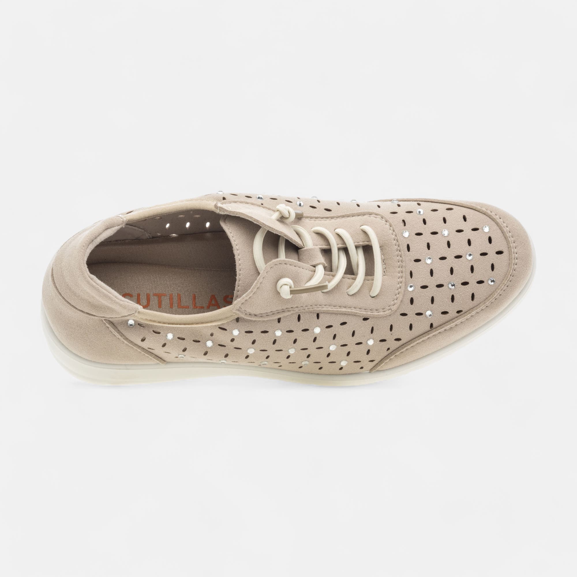 Baskets basses Femme beige