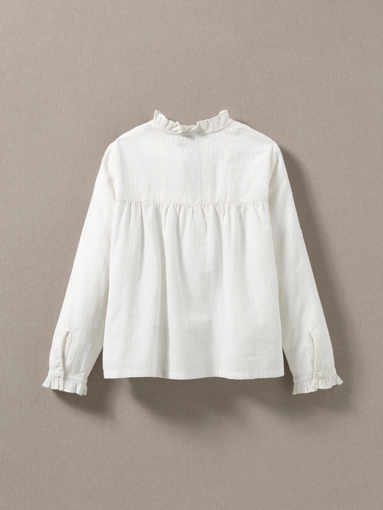 Chemise Fille en plumetis