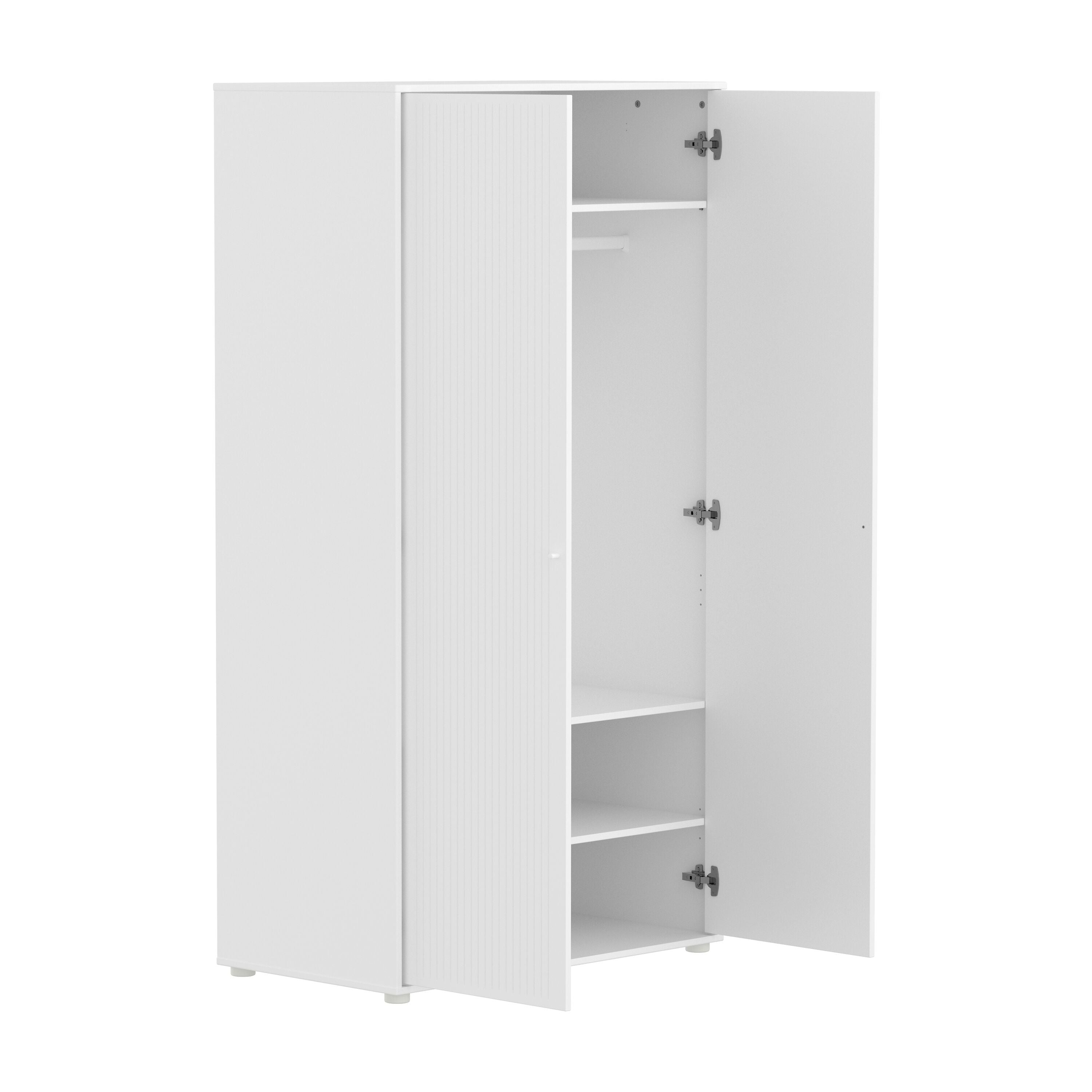 Flexa SAGA Schrank - Weiss / B: 100.0 cm x T: 55.0 cm x H: 190.0 cm