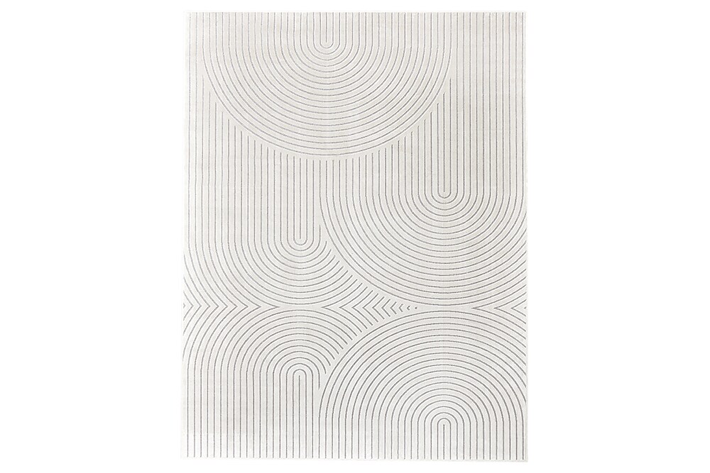 riess-ambiente Teppich ILLUSION - 230x160cm creme beige Kurzflor geometrisches Muster Baumwolle Modern