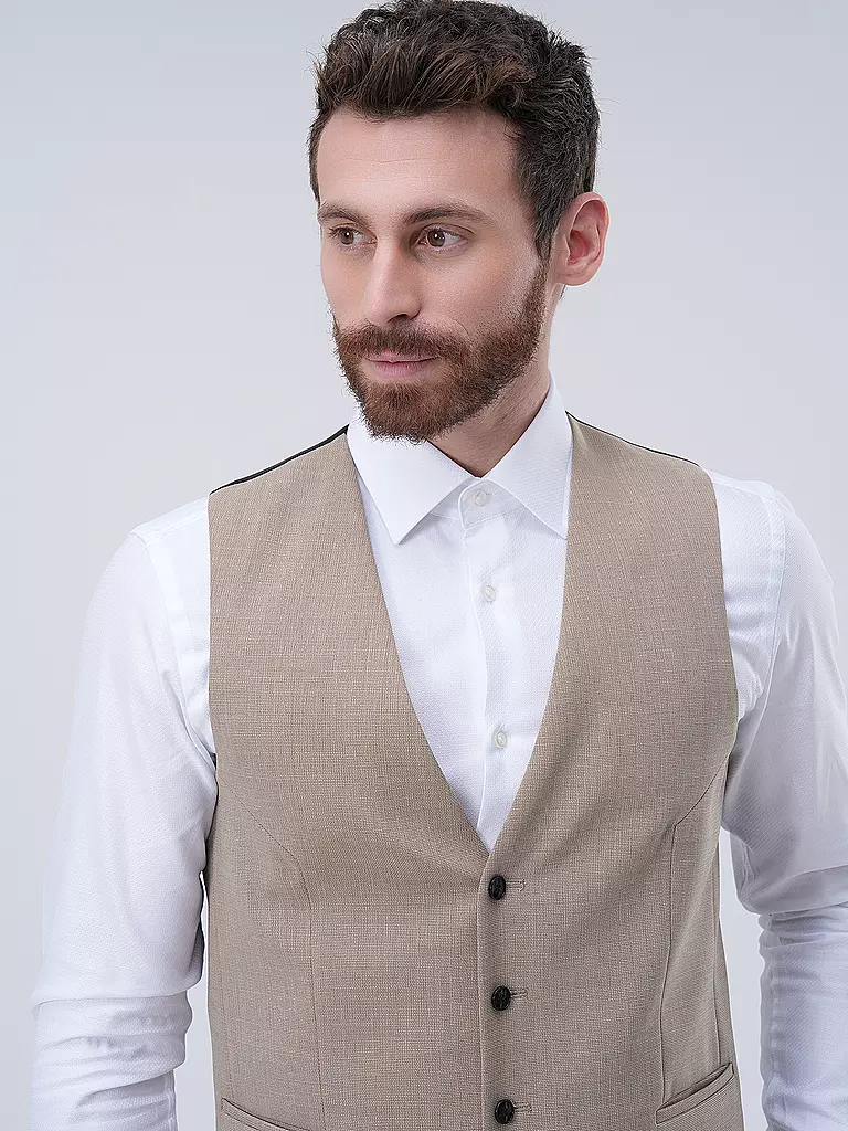 HUGO Anzugweste VIN  beige
