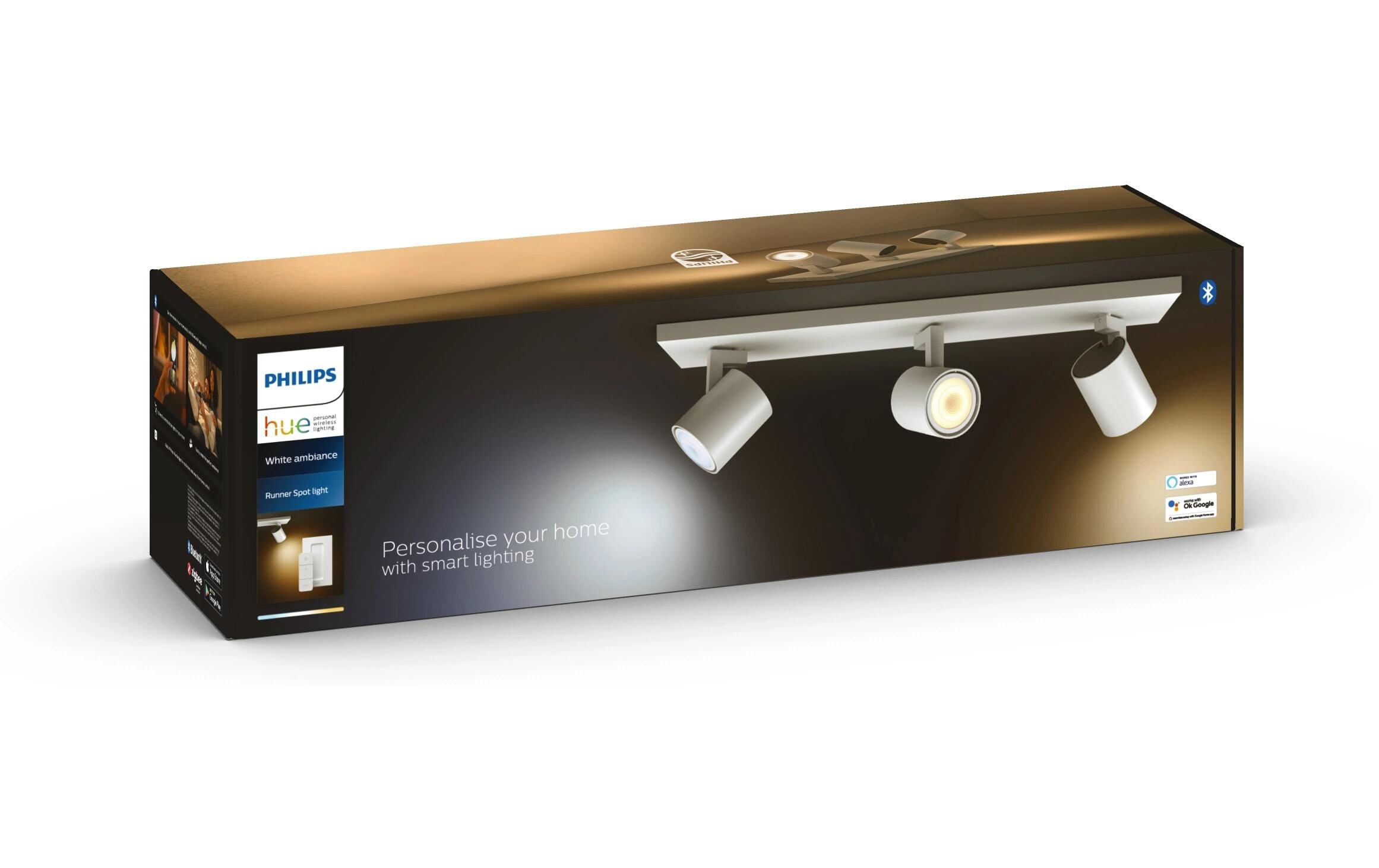 White Ambiance Runner 3er-Spot Weiss<br>Flexibles Licht für jeden Raum