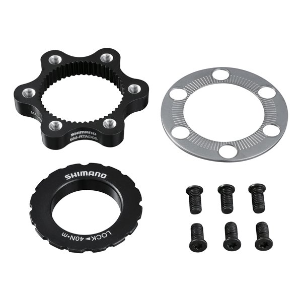 Shimano adapter fra center lock til 6 huller med bolte