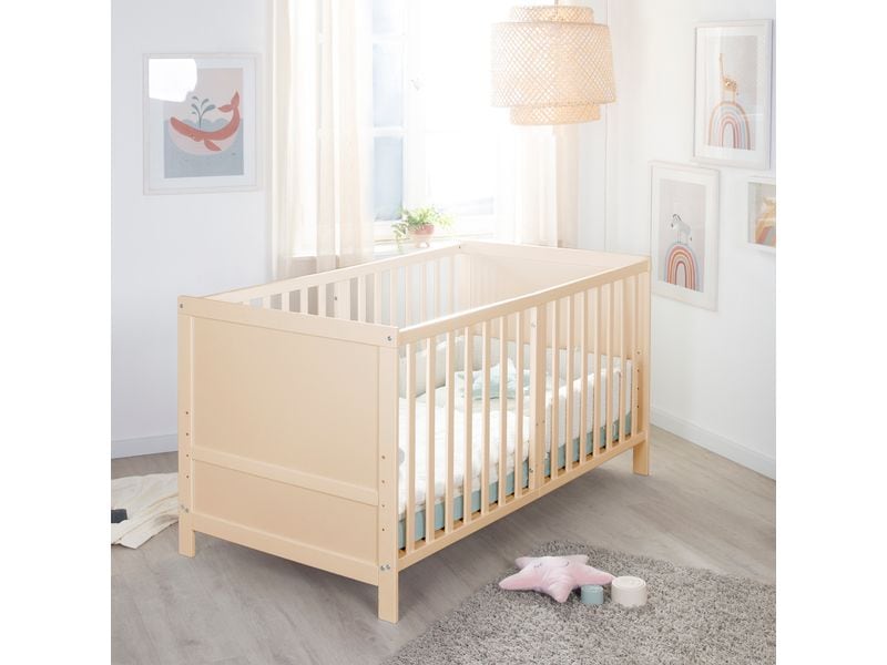roba Babybett Kombi Easy Sleep Natur, 70 x 140 cm Kombi-Kinderbett umbaubar