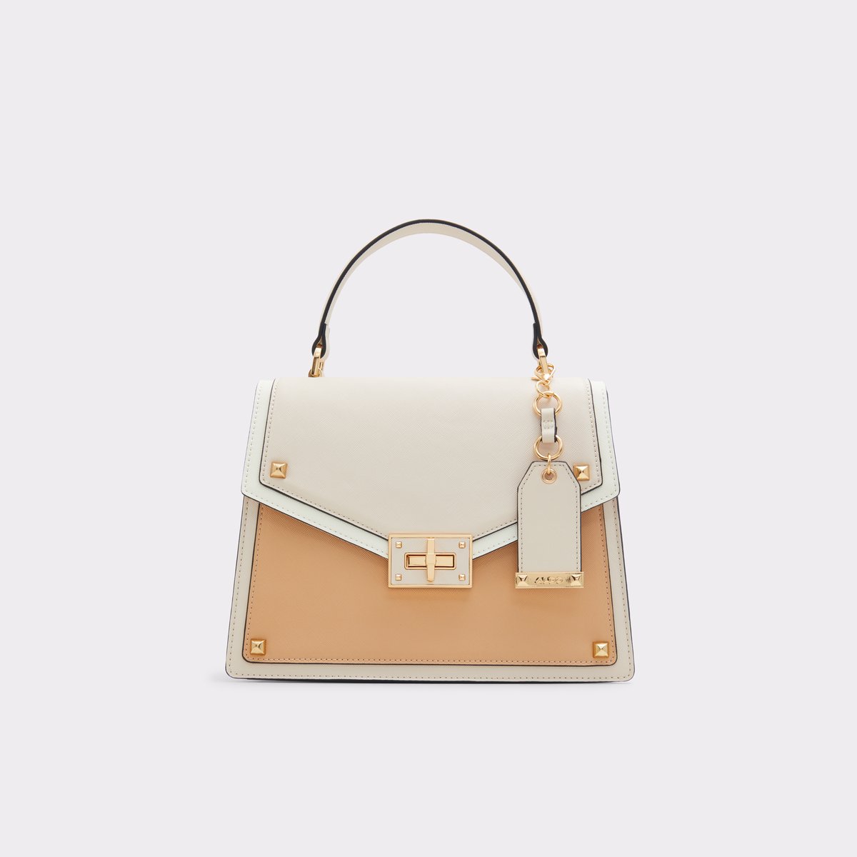 Topworth Beige Women Top Handle Bags