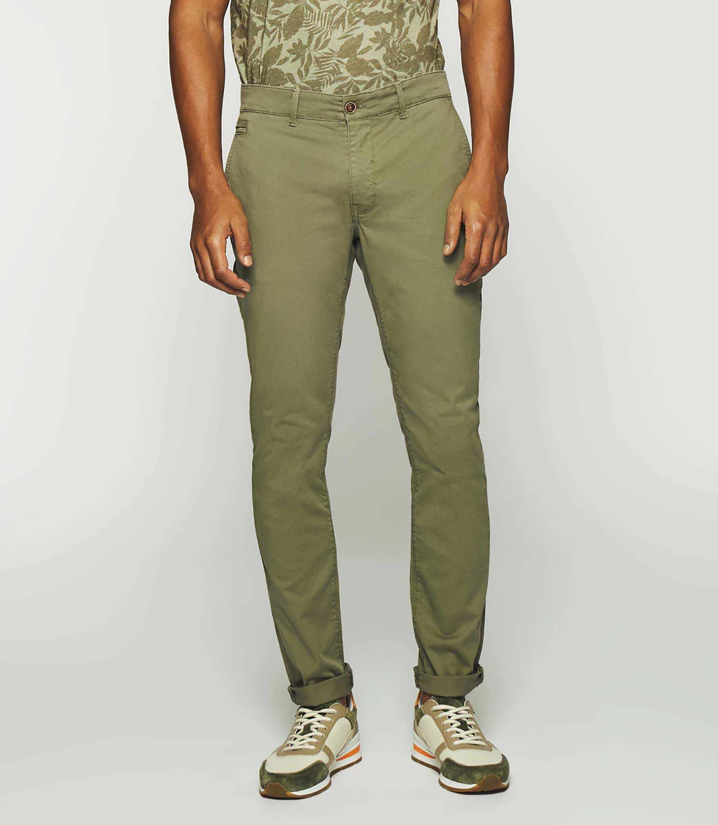 Pantalon slack slim kaki clair PACHELOR