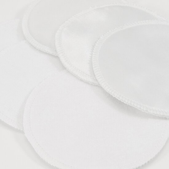 Coussinets d'allaitement lavables en soie naturelle   Blanc        de               Carriwell