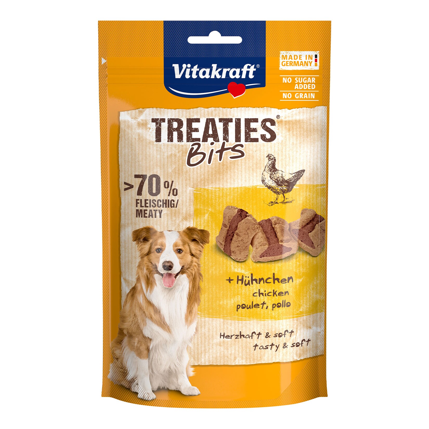 Vitakraft Snack Treaties Bits Huhn 120 g, 6er Pack