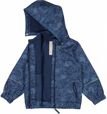 Wheat Henning Softshelljakke, Navy Linoleum