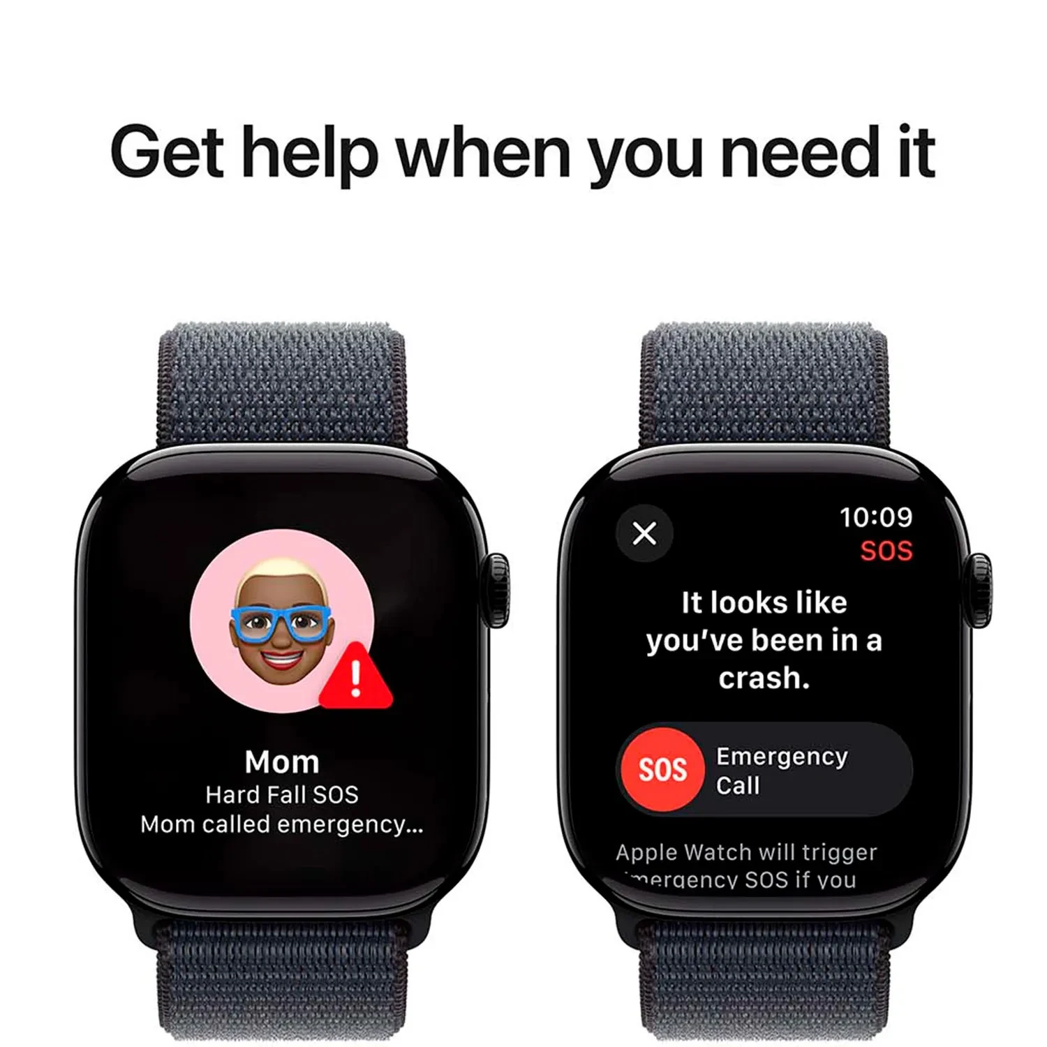 Apple Watch Series 10 GPS 46mm Jet Black Aluminium Sport Loop MWWR3