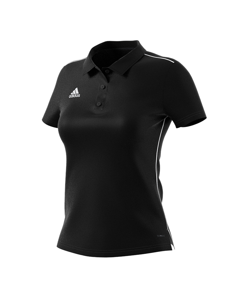 adidas Core 18 Poloshirt Damen Schwarz Weiss