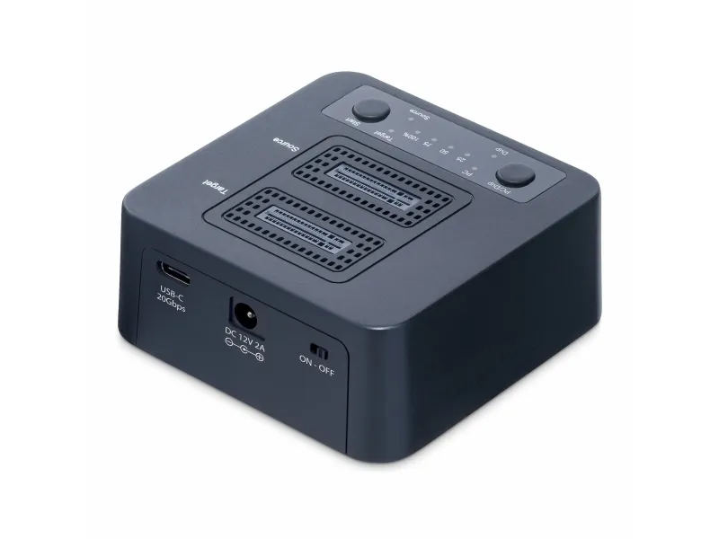 StarTech.com 1:1 Standalone M.2 NVMe Drive Duplicator and Dock - Solid state/harddisk-duplikator - 2 bays (PCIe (NVMe)) - TAA-kompatibel