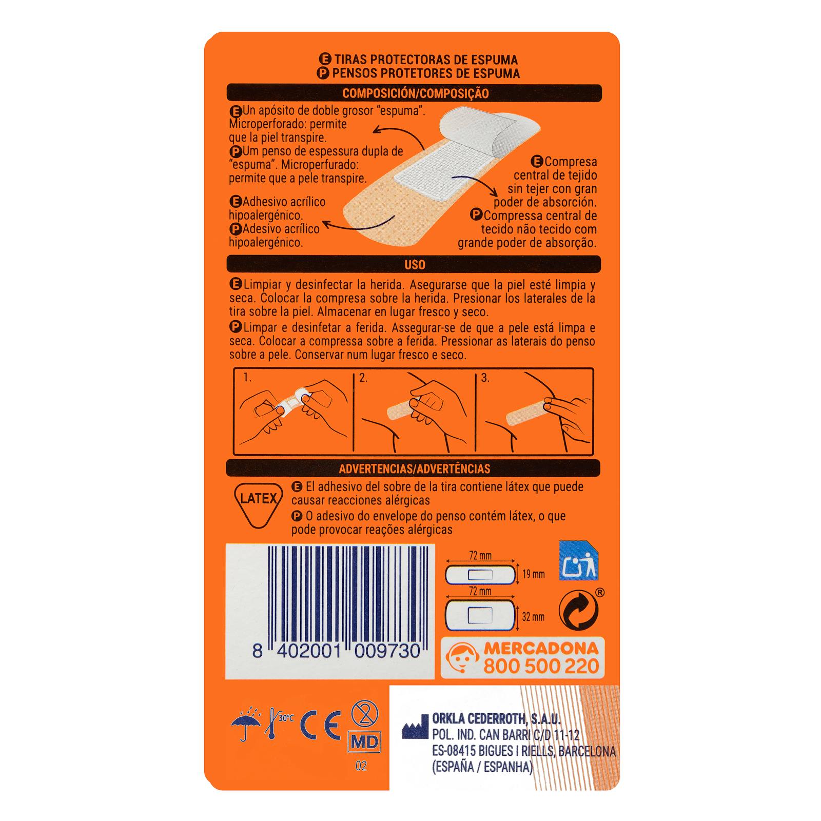 Bandes adhésives de protection en mousse rembourrée Deliplus pour une protection supplémentaire