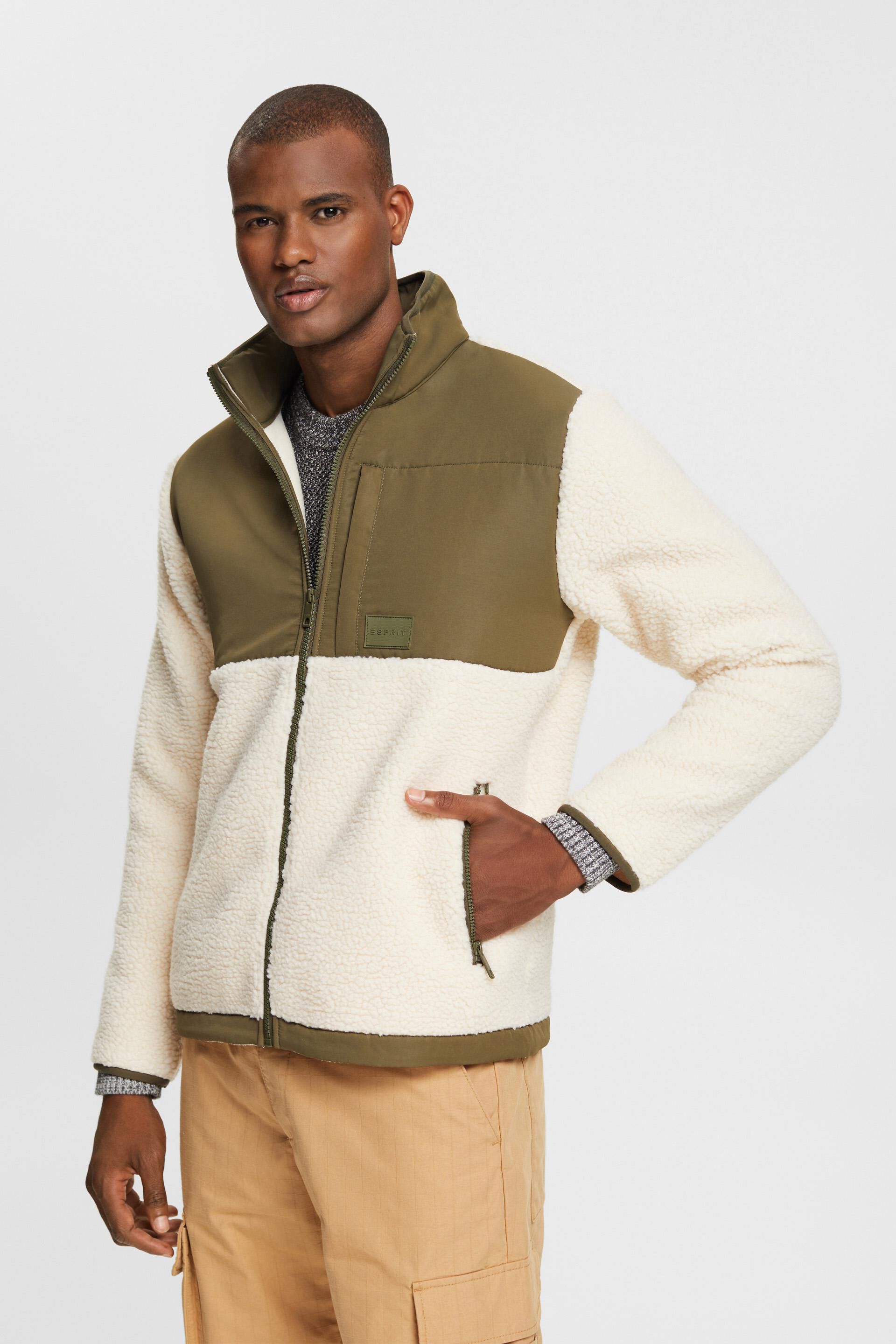 Veste en mélange de matières