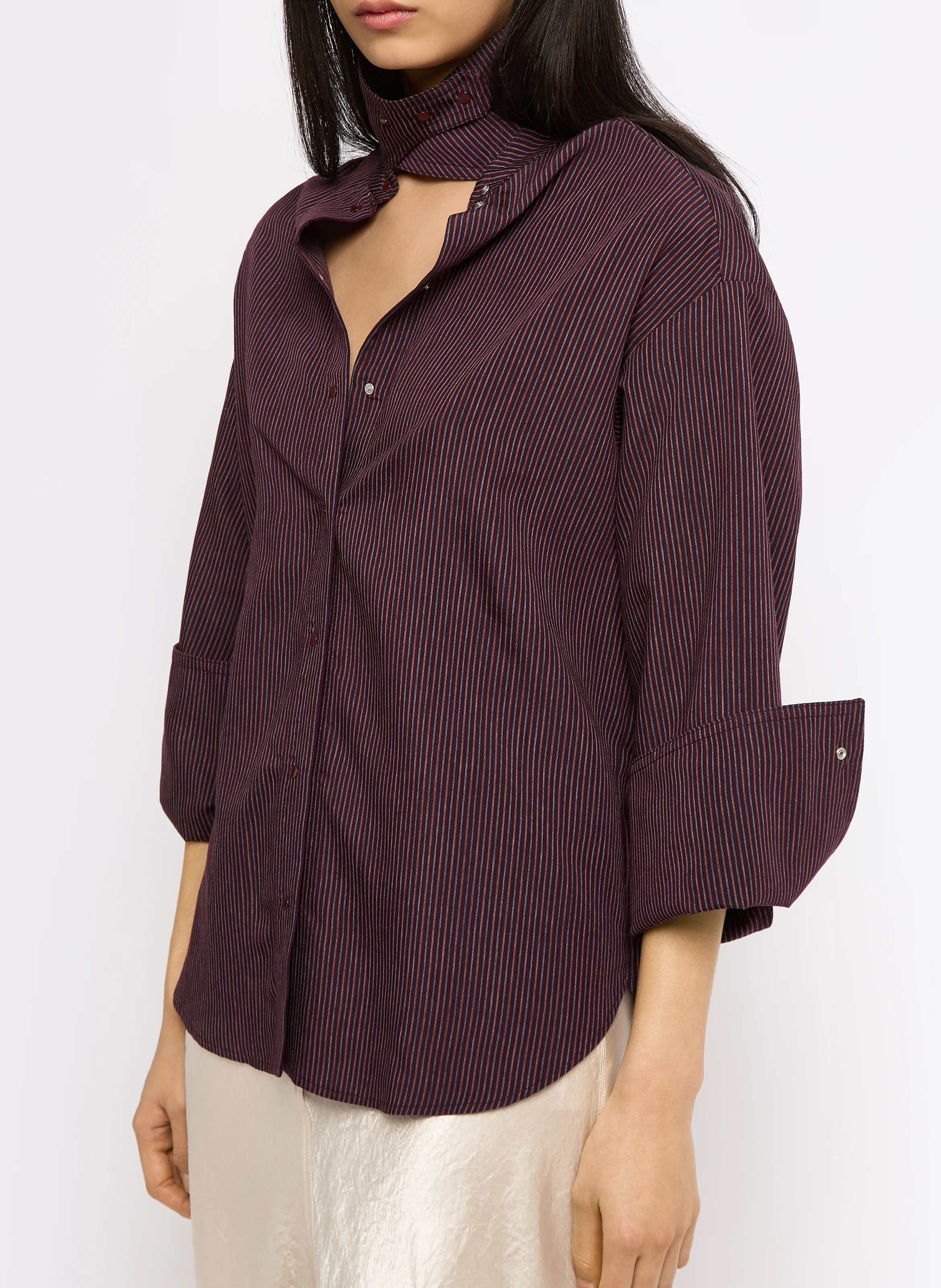 ALLY - Chemise ample col classique | Rouge