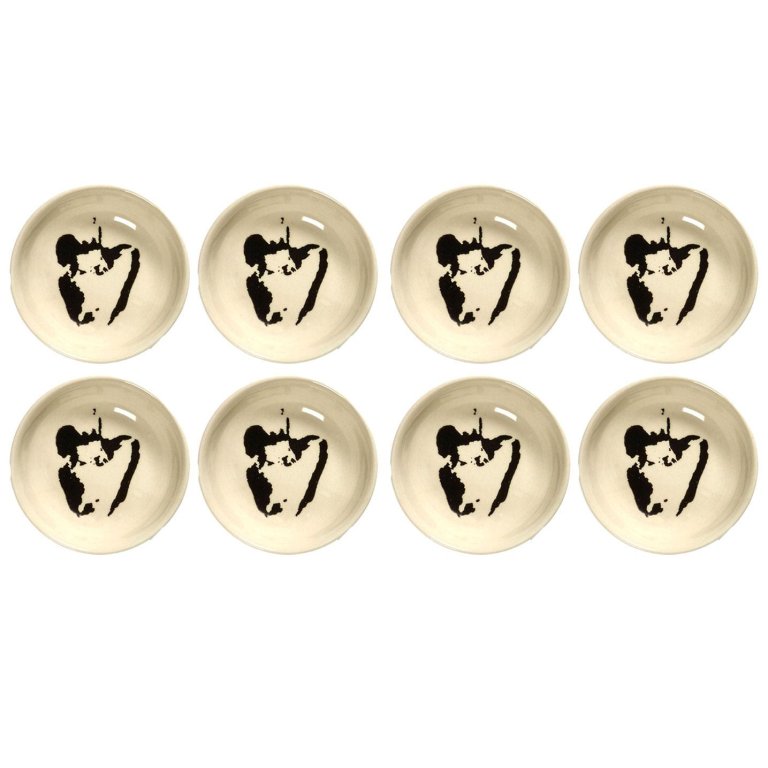 Serax Feast by Ottolenghi schaaltje Ø7,5 set van 8 White/Black Pepper