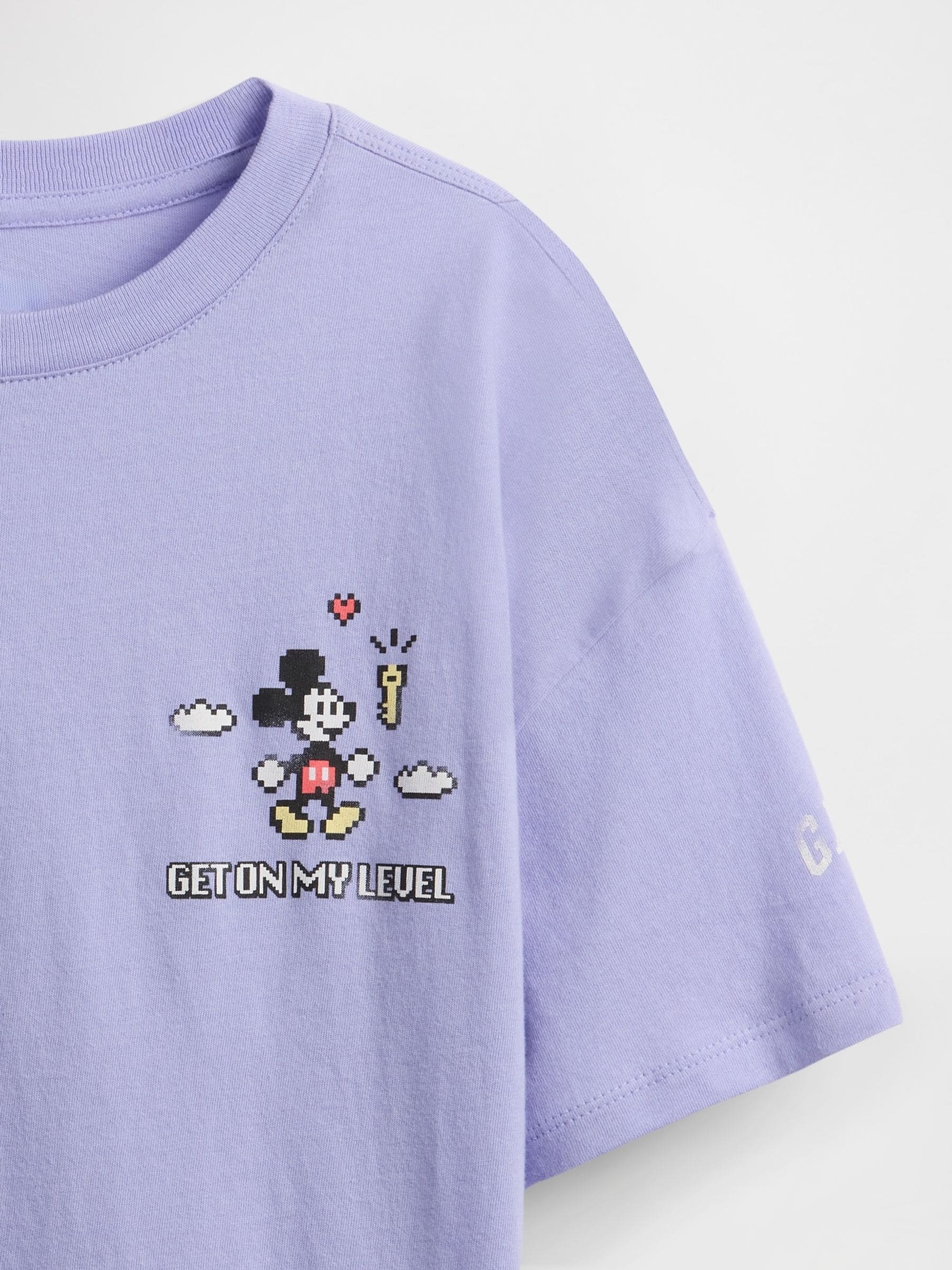 Paarse Mickey Mouse - Gap Disney oversized T-shirt met print (4 - 13 jr)