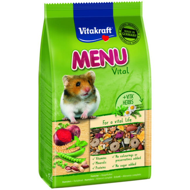 Menu Premium pour hamsters en sachet fraîcheur