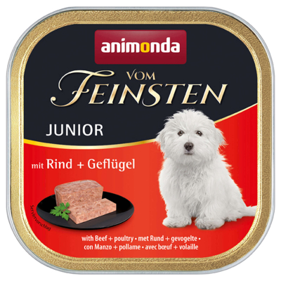 animonda Vom Feinsten JUNIOR mit Rind & Geflügel 150g