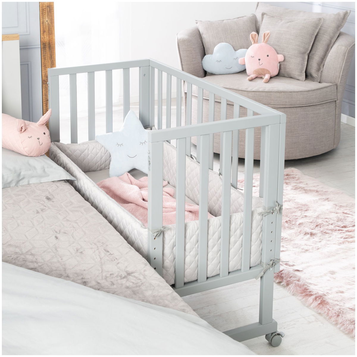 robaroba   Beistell und Stubenbett 3in1 taupe