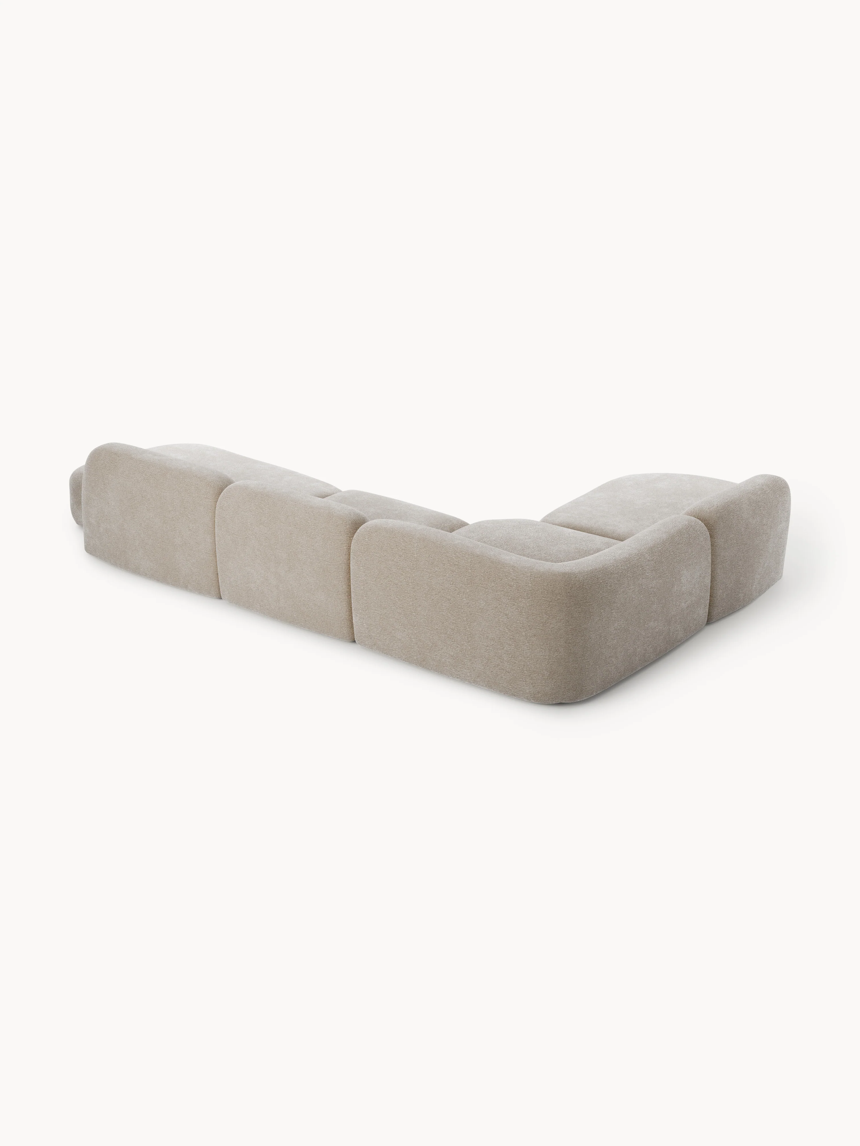 XL modulaire hoekbank Wolke met chaise longue