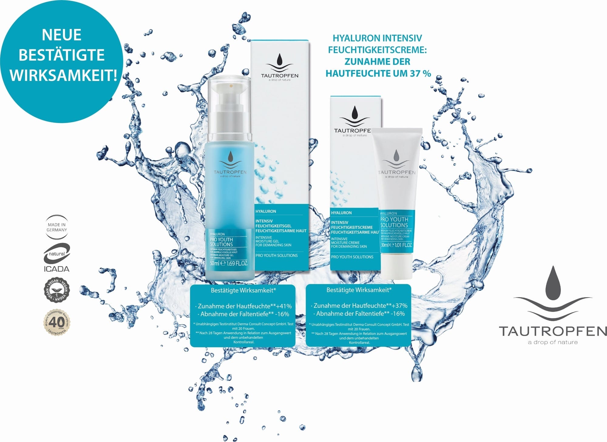 TAUTROPFEN  Hyaluron Intensiv Feuchtigkeitsgel, 50 ml