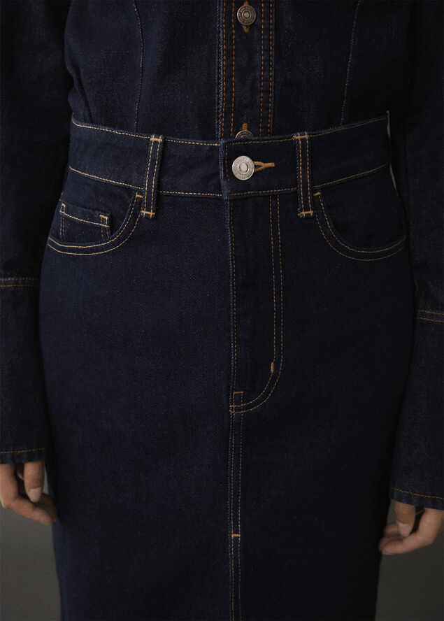 MANGO SKIRT. -- OLIVIA Open blue