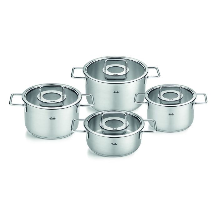 Fissler Pure Collection Topfset 4 tlg. mit Glasdeckel